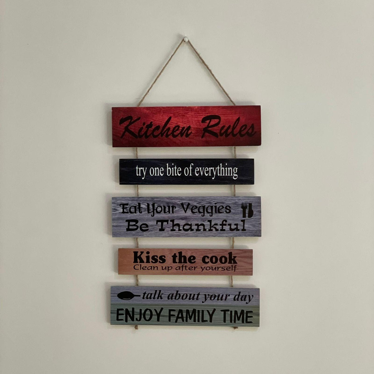 Kitchen Rules Wall Hanging | Wall Décor | Home Décor - HomeHatchpk