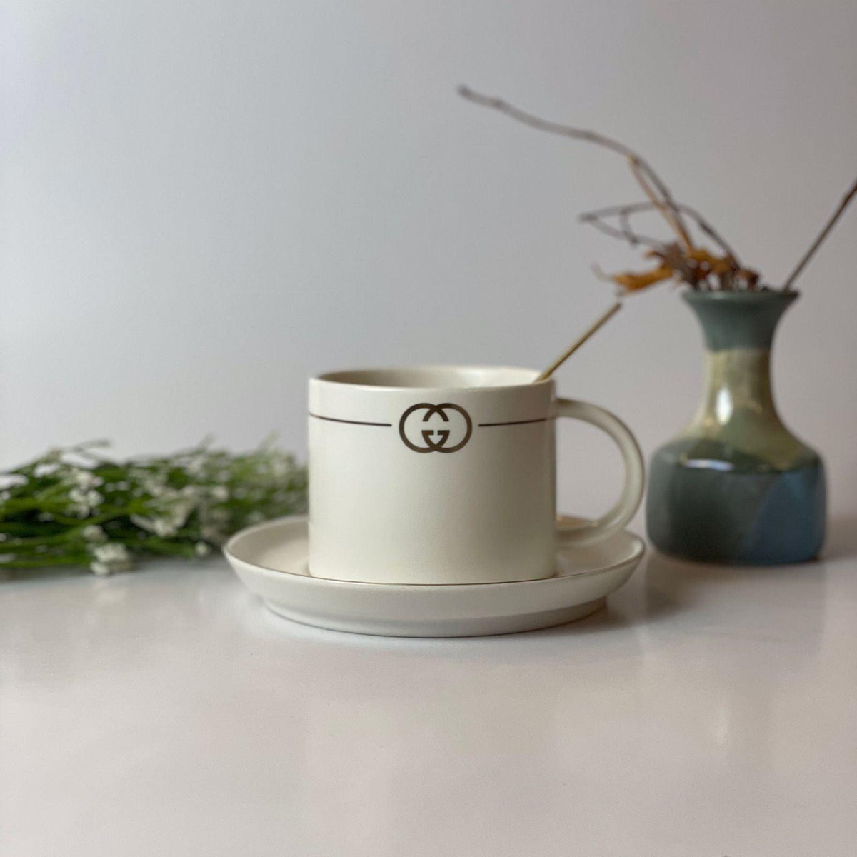 Gucci Cup With Saucer And Spoon - HomeHatchpk