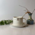 Chanel Cup With Saucer And Spoon - HomeHatchpk