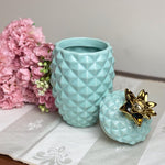 Ceramic Pineapple Airtight Candy Jar | Center Piece - HomeHatchpk