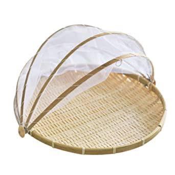 Round Handmade Bamboo Tent Basket - HomeHatchpk