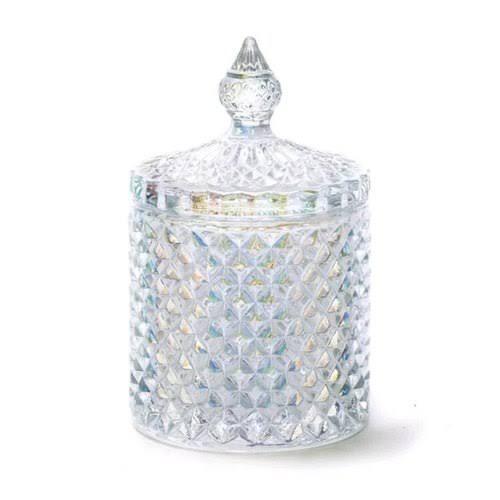 Crystal Glass Candy Jar With Lid | Home Decor - HomeHatchpk