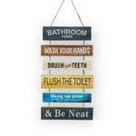 Bathroom Rules Wall Hanging | Wall Décor | Home Décor - HomeHatchpk