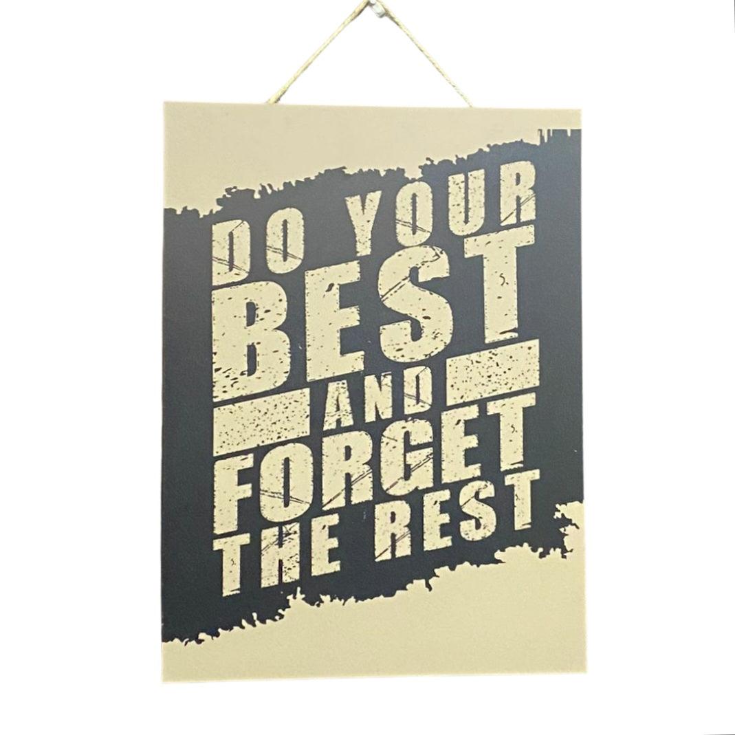 "Do Your Best" Wall Hanging | Wall Décor | Home Décor - HomeHatchpk