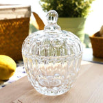 Crystal Glass Candy Jar With Lid | Home Decor - HomeHatchpk