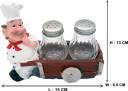 French Chef Salt And Pepper Shaker Set | Kitchen Accessories - HomeHatchpk