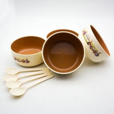 Bobby Rabbit Baby Feeding Bowls - Set of 4 - HomeHatchpk