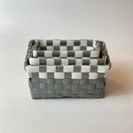 Rectangular Braided Basket | Vanity Basket | Set of 3 - HomeHatchpk