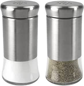 Glass and Stainless Steel Spice/Seasoning Jar | Salt And Pepper Shaker - HomeHatchpk