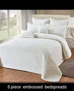 Embossed Bed Sheet/Spread | King Size - 3pcs - HomeHatchpk