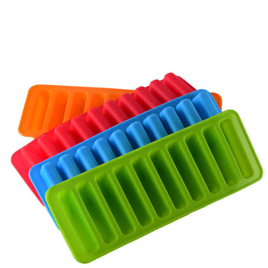 Silicone Narrow Ice Stick Cube Tray with Easy Pop Out