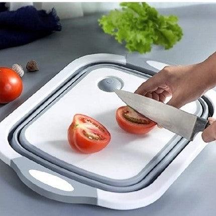 3 In 1 Cutting Board And Drain Basket | Kitchen Accessories - HomeHatchpk